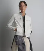 Cassandra Leather Racer Jacket