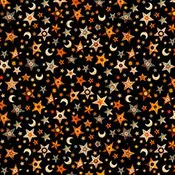 A Haunting We Go Stars on Black