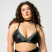 Top With Cups and Mesh – DOLL – Deep Black Glow
