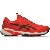 Asics Men's Solution Speed FF 4 Clay Tennis Shoes (Cherry Tomato/Vintage Khaki)