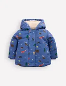 3-in-1 Shower Resistant Coat-Bluejay Woodland Animals