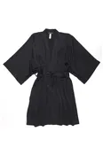 Luxe 32mm Silk Robe Black — Alla Prima Lingerie & Swim