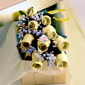 Cream Wax Dipped Roses w/ Surprise Jewelry