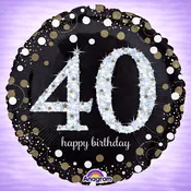 18" Sparkling Bday 40