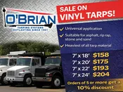 Replacement Vinyl Dump Truck Tarp