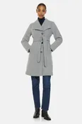 City Coat, Light Grey Herringbone