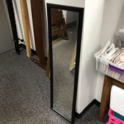 Black Frame Mirror (51x15)