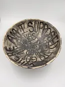 All Over Art Stoneware Bowl "Flow" — Trunc | Artisan Made-Eco-Friendly-Sustainable-Social Good