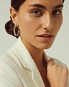 Bamboo Hoop Earrings