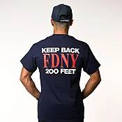 102 Maltese Cross-FDNY Keep Back 200 Feet T-Shirt