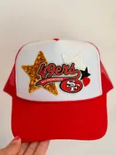 49ers Sparkled Trucker Hat