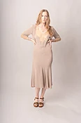1920’s Bias Cut Ecru Lace Dress