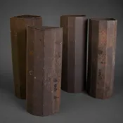 AMERICAN IRON COLUMNS — INNER GARDENS
