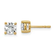 0.50Ct Lab Grown Diamond Single Stud Earring | 14K Yellow Gold