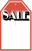 9 1/2'' x 6 1/8'' Sale Tag — J & J Supply
