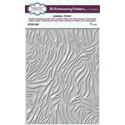 Embossing Folder, 3D Animal Print 649002