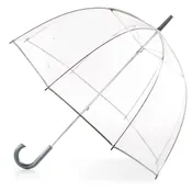 Clear Bubble Umbrella with Colorful Accents