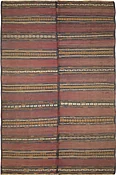 Afghani Hand Knotted Wool Kilim Rug