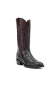 Allens Brand - Adam Full Quill Ostrich - Round Toe - Black Cherry - MAL-2005-OS6 RW