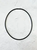23" Rubber Necklace Extender, Black