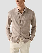 Cardigan en coton et lin
