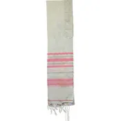 Acrylic Tallit Pink and Gold