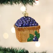 Basket Of Blueberries Ornament