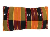 #100 African kente Cloth Throw Lumbar Pillow  17" W
