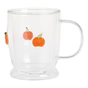 Charm Fall Inlay Double Wall Glass Mug