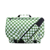 Thomas Laptop Messenger Bag in Matcha Checkers