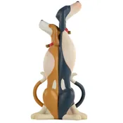 Border Fine Arts Hot Dogs Basie & Daisy Dog Figurine - A3285 - Their First Tiff by Toni Goffe - Vintage 2003