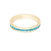 Birthstone Ring December Gold