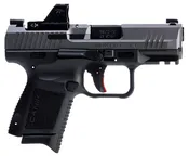 CIA Canik TP9 Elite Subc 9mm 3.60″ 15rd Black Interchangeable Backstra