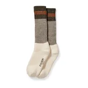 1970s Logger Thermal Socks, Green Brown