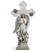 Angel: NP11981 18″ Praying Cross Angel