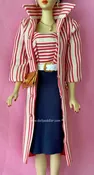 #11591 Vintage Barbie Reproduction Roman Holiday COAT AND DRESS ONLY
