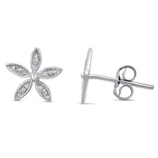 0.03ct Diamond Flower Stud Earrings (EA3845AD)
