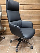 Affordable Executive High-back, Faux Leather Conference Chair  &amp;amp; Smooth Rolling Base -SS500A