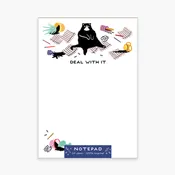 Deal With It Cat Notepad - Party of One