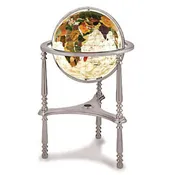 13” Diamond Mother of Pearl Ambassador 3-Leg Silver High Stand (White Ocean)