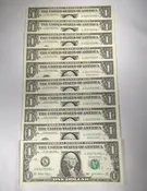 10 Consecutive 2003 One Dollar Federal Reserve Star Notes GEM CU PC-738