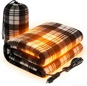 12V Heated Car Blanket, 57×40 with Timer