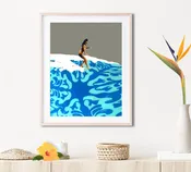 Riding High Matted Print