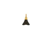 GURHAN Antiquities One-of-a-Kind 24K Gold Antiquity Pendant, 23x22mm Fish Tail Carved Bronze