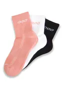 3PK LJ Quarter Crew Socks