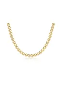 17" Choker Classic Gold 6MM Bead [N17BECLG6]