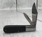 Vintage Camillus. Sawcut Delrin Barlow Folding Pocket Knife. #551. Black. Camco USA