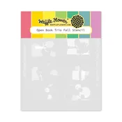 Waffle Flower – Open Book Trio Fall Stencil
