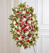 147295 RED ROSE AND LILY SPRAY