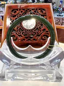 Real Hetian Jade Bangle  (Size: 57mm) #7029994